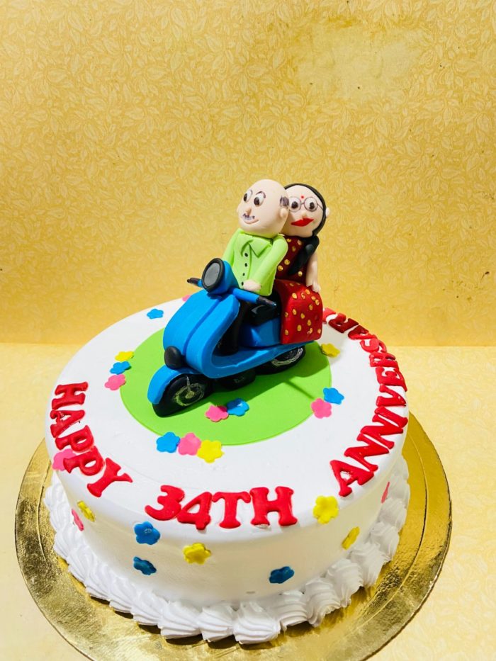 Order Awesome Husband Anniversary Poster Cake Online, Price Rs.999 |  FlowerAura