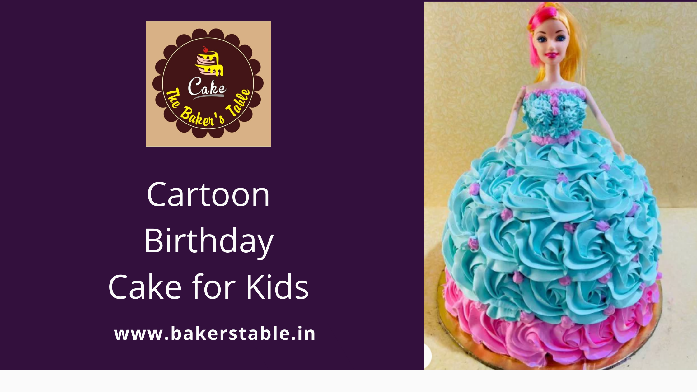 Cartoon Birthday Cake for Kids